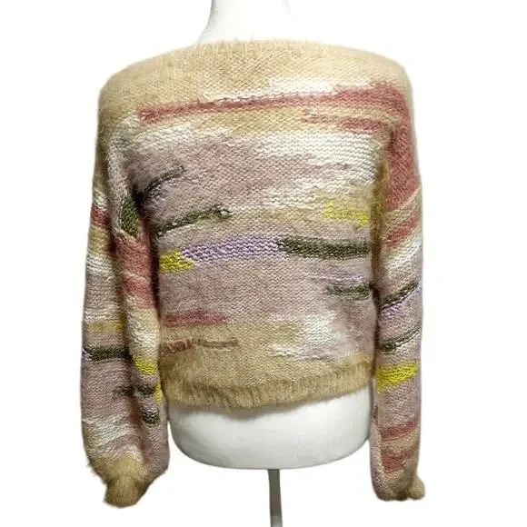 Anthropologie Pilcro Multi Jumper Sweater Oversized Cropped Size XS - Picture 2 of 7